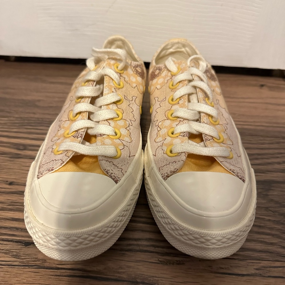 Women's Casual Sneakers in Yellow and Cream